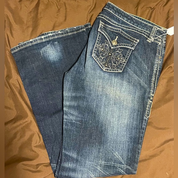 Rock 47 Jeans with cross design - Picture 1 of 5